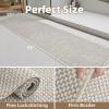 imagePADOORBath MatSuper Absorbent Chenille Bathroom MatsRubber Backed Bath Mats for Bathroom Non Slip Machine Washable Bathroom Rugs Front of BathtubShower RoomSink1728 DarkgreyampampBlackBeigecream