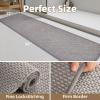 imagePADOORBath MatSuper Absorbent Chenille Bathroom MatsRubber Backed Bath Mats for Bathroom Non Slip Machine Washable Bathroom Rugs Front of BathtubShower RoomSink1728 DarkgreyampampBlackGreybeige