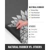 imagePADOORNo Stains Bathroom Runner RugBath Mats for Bathroom Non SlipSuper Absorbent Bath Floor Mat Quick Dry Diatomaceous Earth Bath RugLarge Bathmat17 x67Dark Grey