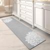 imagePADOORNo Stains Bathroom Runner RugBath Mats for Bathroom Non SlipSuper Absorbent Bath Floor Mat Quick Dry Diatomaceous Earth Bath RugLarge Bathmat17 x67Grey