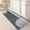 imagePADOORNo Stains Bathroom Runner RugBath Mats for Bathroom Non SlipSuper Absorbent Bath Floor Mat Quick Dry Diatomaceous Earth Bath RugLarge Bathmat17 x67Dark Grey
