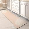 imagePADOORNo Stains Bathroom Runner RugBath Mats for Bathroom Non SlipSuper Absorbent Bath Floor Mat Quick Dry Diatomaceous Earth Bath RugLarge Bathmat17 x67Beige