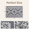 imagePADOORWaffle Bath Mat 24quotx36quotSuper Absorbent Bath Mats for Bathroom Machine Washable Non Slip Bathroom Rug with Tassels Soft Bathroom Mat for Laundry Room Bedroom Cream ampamp Brown 2x 3Grey
