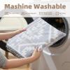 imagePADOORWaffle Bath Mat 24quotx36quotSuper Absorbent Bath Mats for Bathroom Machine Washable Non Slip Bathroom Rug with Tassels Soft Bathroom Mat for Laundry Room Bedroom Cream ampamp Brown 2x 3Grey