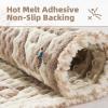imagePADOORWaffle Bath Mat 24quotx36quotSuper Absorbent Bath Mats for Bathroom Machine Washable Non Slip Bathroom Rug with Tassels Soft Bathroom Mat for Laundry Room Bedroom Cream ampamp Brown 2x 3Cream