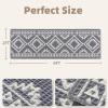 imagePADOORWaffle Bath Mat 24quotx36quotSuper Absorbent Bath Mats for Bathroom Machine Washable Non Slip Bathroom Rug with Tassels Soft Bathroom Mat for Laundry Room Bedroom Cream ampamp Brown 2x 3Grey