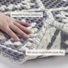 imagePADOORWaffle Bath Mat 24quotx36quotSuper Absorbent Bath Mats for Bathroom Machine Washable Non Slip Bathroom Rug with Tassels Soft Bathroom Mat for Laundry Room Bedroom Cream ampamp Brown 2x 3Grey