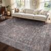 image5x7 Area Rugs for Living Room Modern Abstract Rug for Bedroom Contemporary Machine Washable Rug Large Stain Resistant Carpet for Dining Room Playroom Home Office Pet ampamp Kids FriendlyVintage Grey