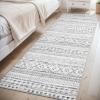 image8x10 Neutral Boho Area Rug for Living Room Bedroom ampamp Dining  Soft Washable Indoor BrownBlack