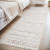 image8x10 Neutral Boho Area Rug for Living Room Bedroom ampamp Dining  Soft Washable Indoor BrownBrown