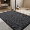 imagePADOORBath MatSuper Absorbent Chenille Bathroom MatsRubber Backed Bath Mats for Bathroom Non Slip Machine Washable Bathroom Rugs Front of BathtubShower RoomSink1728 DarkgreyampampBlackDarkgreyblack