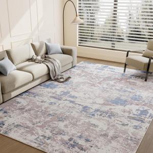 image5 x 7 Area Rugs for Living RoomNon Slip Area Rug Machine Washable Rug Carpet Ultra Soft Shaggy Fluffy Rug Abstract Modern Rug for Bedroom Playroom Dining Room Office Under Bed Table