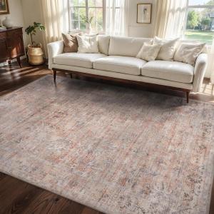 image5x7 Area Rugs for Living Room Modern Abstract Rug for Bedroom Contemporary Machine Washable Rug Large Stain Resistant Carpet for Dining Room Playroom Home Office Pet ampamp Kids FriendlyRed