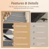 imagePADOOR StairTreads Non Slip 15PCS Stair Treads for Wooden Steps Rubber Backing Indoor Carpet Stair Treads Residue Free Stair Runner Durable StairCarpet Treads for Kids and Dogs 8quotx30quot BeigeGrey