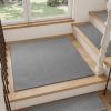imagePADOOR StairTreads Non Slip 15PCS Stair Treads for Wooden Steps Rubber Backing Indoor Carpet Stair Treads Residue Free Stair Runner Durable StairCarpet Treads for Kids and Dogs 8quotx30quot BeigeGrey
