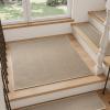 imagePADOOR StairTreads Non Slip 15PCS Stair Treads for Wooden Steps Rubber Backing Indoor Carpet Stair Treads Residue Free Stair Runner Durable StairCarpet Treads for Kids and Dogs 8quotx30quot BeigeBeige
