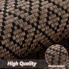 imagePADOOR Kitchen Rugs and Mats Non Slip Washable Super Absorbent Runner Rugs for Kitchen Rubber Backed Kitchen Sink Mats Standing Mat for Floor 17quotx24quot BrownBlack Pattern