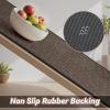 imagePADOOR Kitchen Rugs and Mats Non Slip Washable Super Absorbent Runner Rugs for Kitchen Rubber Backed Kitchen Sink Mats Standing Mat for Floor 17quotx24quot BrownBlack Pattern