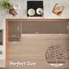 imagePADOOR Kitchen Rugs and Mats Non Slip Washable Super Absorbent Runner Rugs for Kitchen Rubber Backed Kitchen Sink Mats Standing Mat for Floor 17quotx24quot BrownBrown Pattern