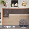 imagePADOOR Kitchen Rugs and Mats Non Slip Washable Super Absorbent Runner Rugs for Kitchen Rubber Backed Kitchen Sink Mats Standing Mat for Floor 17quotx24quot BrownBlue Pattern