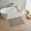 imagePADOORBath Mat 17quotx27quotSuper Absorbent Bathroom MatsRubber Backed Bath Mats for Bathroom Non Slip Machine Washable Bathroom Rugs Front of BathtubShower RoomSinkKhakiKhaki