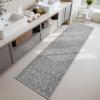 imagePADOORBath Mat 17quotx27quotSuper Absorbent Bathroom MatsRubber Backed Bath Mats for Bathroom Non Slip Machine Washable Bathroom Rugs Front of BathtubShower RoomSinkKhakiGrey