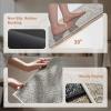 imagePADOORBath Mat 17quotx27quotSuper Absorbent Bathroom MatsRubber Backed Bath Mats for Bathroom Non Slip Machine Washable Bathroom Rugs Front of BathtubShower RoomSinkKhakiBeige