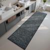 imagePADOORBath Mat 17quotx27quotSuper Absorbent Bathroom MatsRubber Backed Bath Mats for Bathroom Non Slip Machine Washable Bathroom Rugs Front of BathtubShower RoomSinkKhakiDarkgrey
