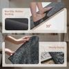 imagePADOORBath Mat 17quotx27quotSuper Absorbent Bathroom MatsRubber Backed Bath Mats for Bathroom Non Slip Machine Washable Bathroom Rugs Front of BathtubShower RoomSinkKhakiDarkgrey