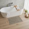 imagePADOORBath Mat 17quotx27quotSuper Absorbent Bathroom MatsRubber Backed Bath Mats for Bathroom Non Slip Machine Washable Bathroom Rugs Front of BathtubShower RoomSinkKhakiKhaki