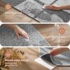 imagePADOORBath Mat 17quotx27quotSuper Absorbent Bathroom MatsRubber Backed Bath Mats for Bathroom Non Slip Machine Washable Bathroom Rugs Front of BathtubShower RoomSinkKhakiGrey