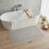 imagePADOORBath Mat 17quotx27quotSuper Absorbent Bathroom MatsRubber Backed Bath Mats for Bathroom Non Slip Machine Washable Bathroom Rugs Front of BathtubShower RoomSinkKhakiBeige