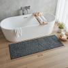 imagePADOORBath Mat 17quotx27quotSuper Absorbent Bathroom MatsRubber Backed Bath Mats for Bathroom Non Slip Machine Washable Bathroom Rugs Front of BathtubShower RoomSinkKhakiDarkgrey