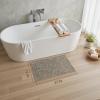 imagePADOORBath Mat 17quotx27quotSuper Absorbent Bathroom MatsRubber Backed Bath Mats for Bathroom Non Slip Machine Washable Bathroom Rugs Front of BathtubShower RoomSinkKhakiKhaki