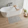 imagePADOORBath Mat 17quotx27quotSuper Absorbent Bathroom MatsRubber Backed Bath Mats for Bathroom Non Slip Machine Washable Bathroom Rugs Front of BathtubShower RoomSinkKhakiBeige