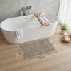 imagePADOORBath Mat 17quotx27quotSuper Absorbent Bathroom MatsRubber Backed Bath Mats for Bathroom Non Slip Machine Washable Bathroom Rugs Front of BathtubShower RoomSinkKhakiKhaki