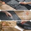 imagePADOORBath Mat 17quotx27quotSuper Absorbent Bathroom MatsRubber Backed Bath Mats for Bathroom Non Slip Machine Washable Bathroom Rugs Front of BathtubShower RoomSinkKhakiDarkgrey