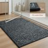imagePADOORBath Mat 17quotx27quotSuper Absorbent Bathroom MatsRubber Backed Bath Mats for Bathroom Non Slip Machine Washable Bathroom Rugs Front of BathtubShower RoomSinkKhakiDarkgrey