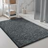 imagePADOORBath Mat 17quotx27quotSuper Absorbent Bathroom MatsRubber Backed Bath Mats for Bathroom Non Slip Machine Washable Bathroom Rugs Front of BathtubShower RoomSinkKhakiDarkgrey