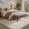 imagePADOORVintage Area Rug 5X7 Rugs for Living RoomSoft Beige Rugs for BedroomMachine Washable Rugs Non Slip CarpetRug for Dining Room Living Room Bedside OfficeBeige