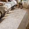 imagePADOORVintage Area Rug 5X7 Rugs for Living RoomSoft Beige Rugs for BedroomMachine Washable Rugs Non Slip CarpetRug for Dining Room Living Room Bedside OfficeBeige