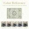 imagePADOORVintage Area Rug 5X7 Rugs for Living RoomSoft Beige Rugs for BedroomMachine Washable Rugs Non Slip CarpetRug for Dining Room Living Room Bedside OfficeGreen