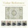 imagePADOORVintage Area Rug 5X7 Rugs for Living RoomSoft Beige Rugs for BedroomMachine Washable Rugs Non Slip CarpetRug for Dining Room Living Room Bedside OfficeGreen