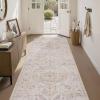 imagePADOORVintage Area Rug 5X7 Rugs for Living RoomSoft Beige Rugs for BedroomMachine Washable Rugs Non Slip CarpetRug for Dining Room Living Room Bedside OfficeBeige