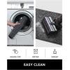imagePADOOR Kitchen Rugs Mat 20quotX 47quot Soft Kitchen Mats for Floor Rubber Backed Kitchen Mat Anti Slippery and Machine Washable Resist Dirt Kitchen Runner Rug for in Front of Sink Laundry Grey