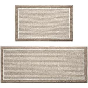 imagePADOOR Kitchen Rug Set Non Slip Washable