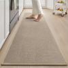 imagePADOOR Kitchen Mats for FloorAnti Fatigue Kitchen Rugs Non Slip Washable Super Absorbent Soft Durable Woven Kitchen Sink Rug Easy to Clean Comfort Kitchen Floor Mat for Sink Laundry 20quotx32quot GreyBeige