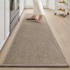 imagePADOOR Kitchen Mats for FloorAnti Fatigue Kitchen Rugs Non Slip Washable Super Absorbent Soft Durable Woven Kitchen Sink Rug Easy to Clean Comfort Kitchen Floor Mat for Sink Laundry 20quotx32quot GreyTan