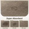 imagePADOOR Kitchen Mats for FloorAnti Fatigue Kitchen Rugs Non Slip Washable Super Absorbent Soft Durable Woven Kitchen Sink Rug Easy to Clean Comfort Kitchen Floor Mat for Sink Laundry 20quotx32quot GreyTan