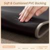 imagePADOOR Kitchen Mats for FloorAnti Fatigue Kitchen Rugs Non Slip Washable Super Absorbent Soft Durable Woven Kitchen Sink Rug Easy to Clean Comfort Kitchen Floor Mat for Sink Laundry 20quotx32quot GreyTan